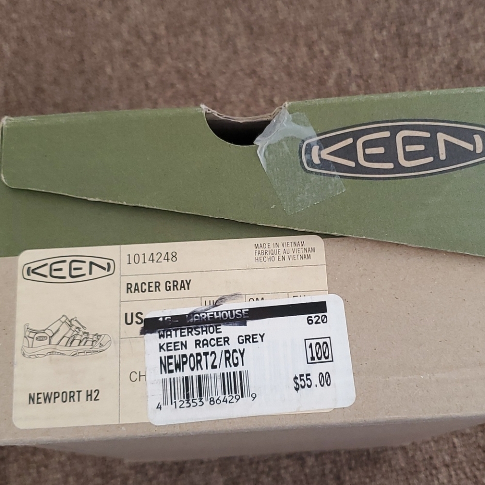Keen Newport H2 Watershoes Racer Grey NIB - Picture 6 of 6
